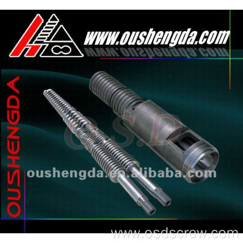 Conical Twin Screw and barrel for plastic Extruder(Extruder screw)